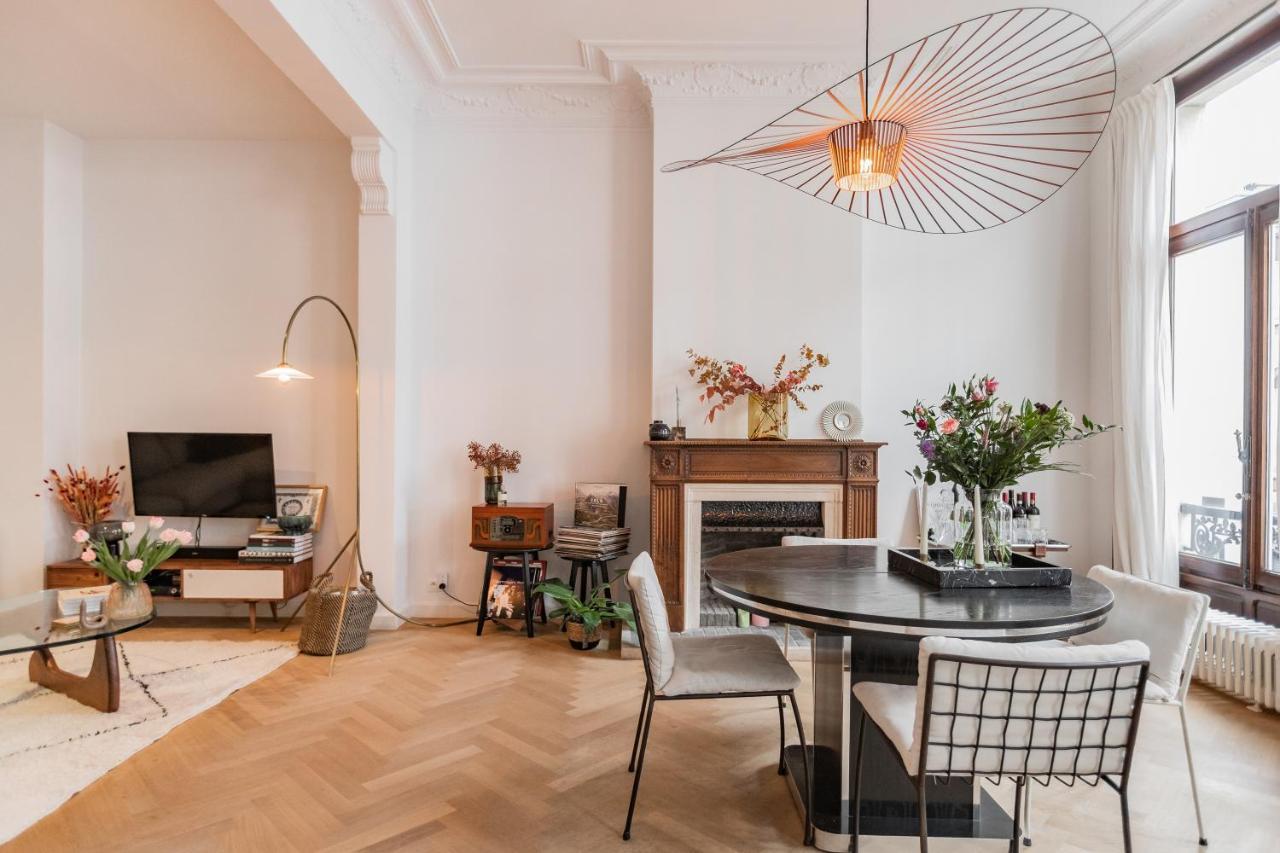 Traditional Chic, High Ceilings' Apt Aircos And Garage Anvers Dış mekan fotoğraf